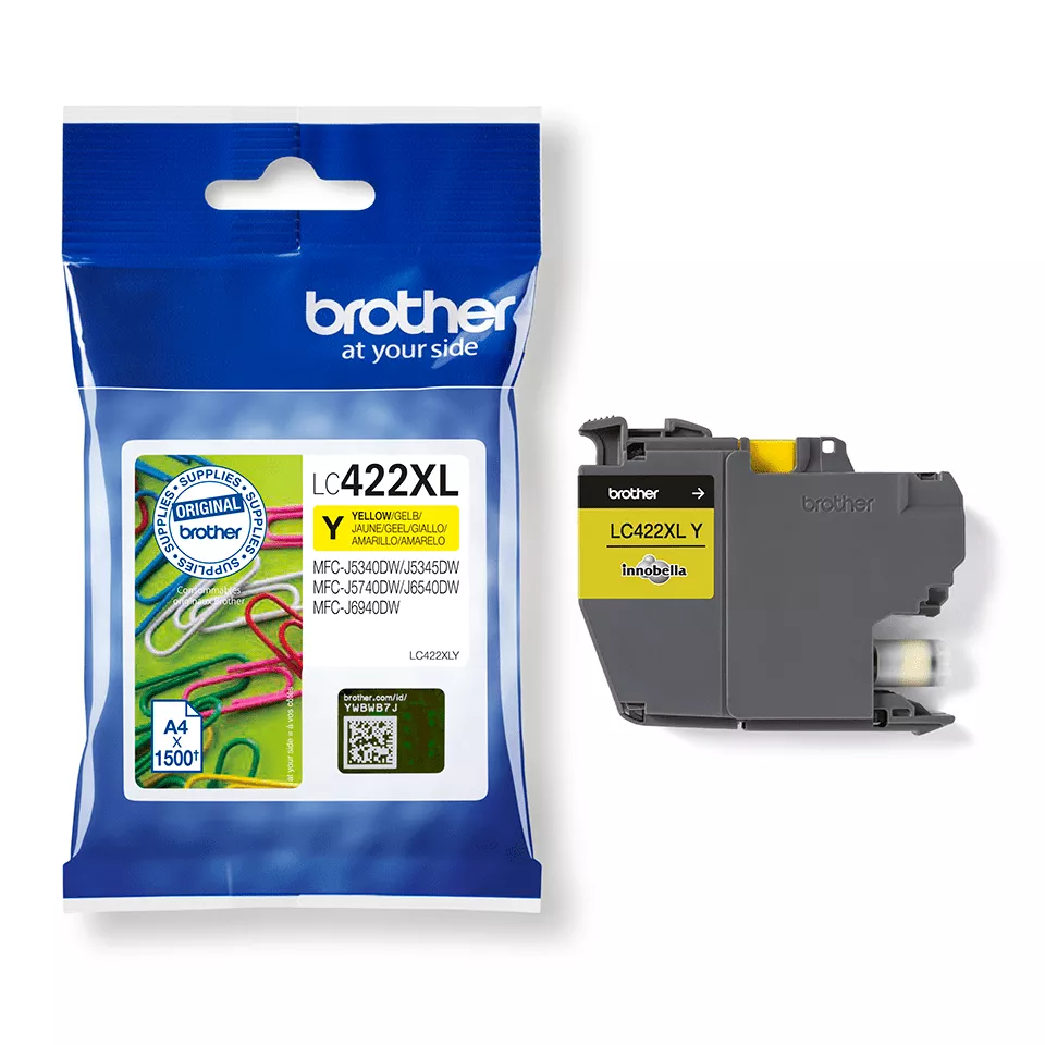 Original Brother LC422XL Amarillo Cartucho de Tinta LC422XLY