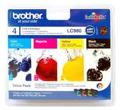 BROTHER PACK LC980VAL 4 CARTUCHOS ORIGINAL