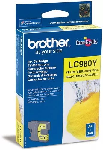 BROTHER LC980 AMARILLO CARTUCHO DE TINTA ORIGINAL