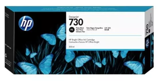 HP 730 Negro Photo Cartucho de Tinta Original - P2V73A