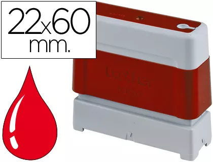 BROTHER PR2260R6P MONTURA DE SELLOS ROJA 22x60mm (Pack de 6)