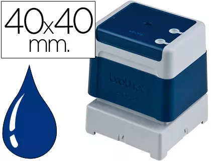 BROTHER MONTURA DE SELLO AZUL DE 40MMX40MM (Pack de 6)