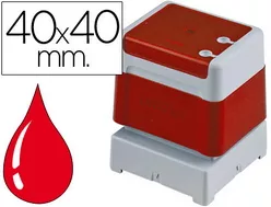 BROTHER MONTURA DE SELLO ROJO DE 40MMX40MM (Pack de 6)