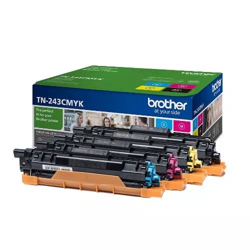 Brother TN243 Pack de 4 Cartuchos de Toner Originales - TN243CMYK