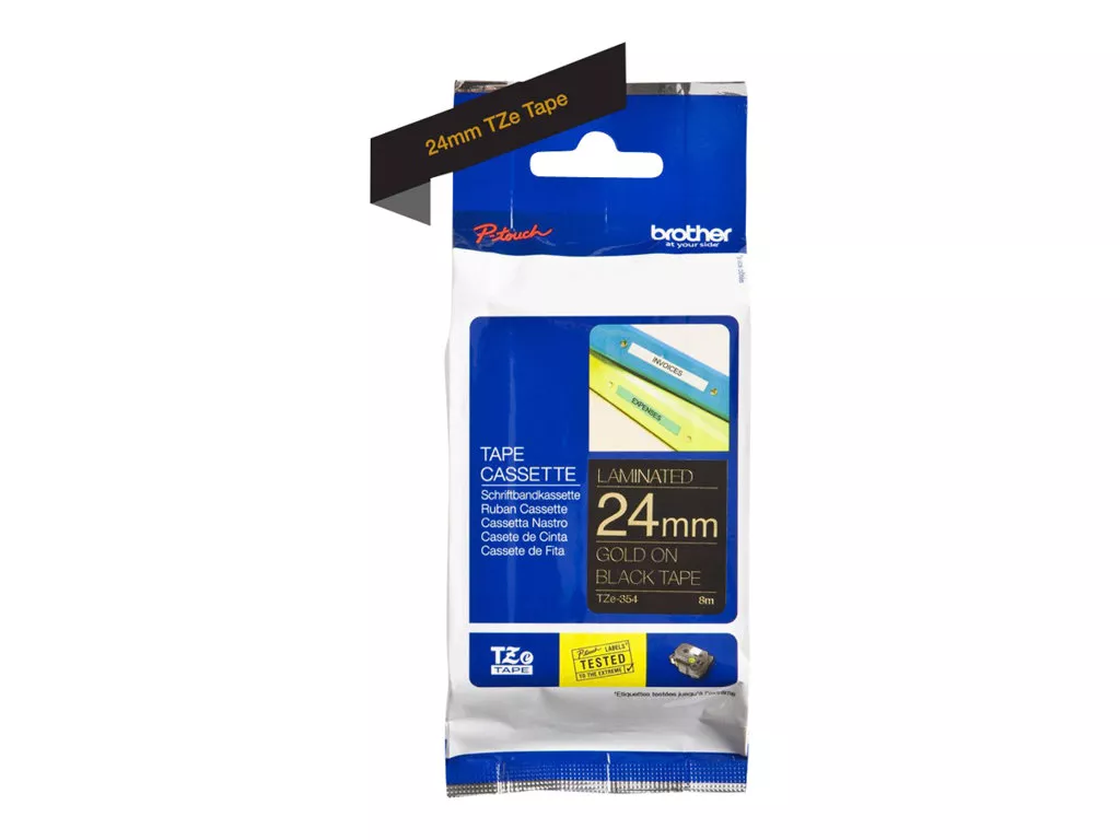 BROTHER CINTA ROTULADORA LAMINADA DORADO/NEGRO DE 24MMX8M
