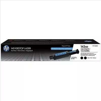 HP W1143A Negro Pack de 2 Kits de Recarga de Toner Originales - 143A