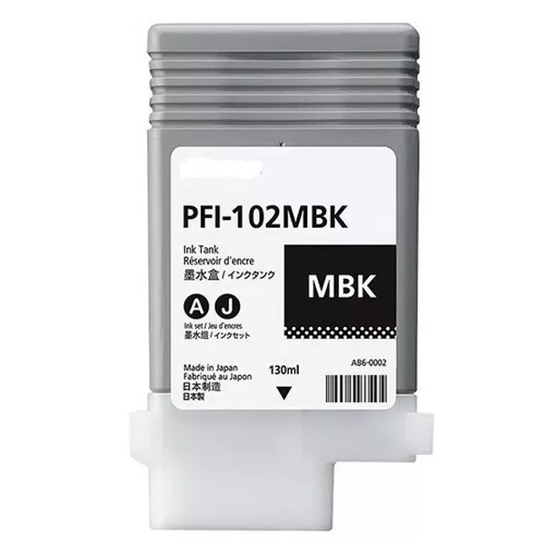 Compatible Tinta CANON PFI-102MBK Negro MATE 0894B001