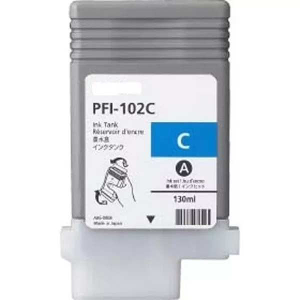 Compatible Tinta CANON PFI-102C Cyan 0896B001