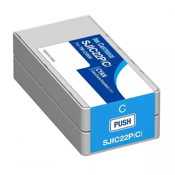 Compatible Epson SJIC22P tinta Pigmentada Cian - Reemplaza C33S020602