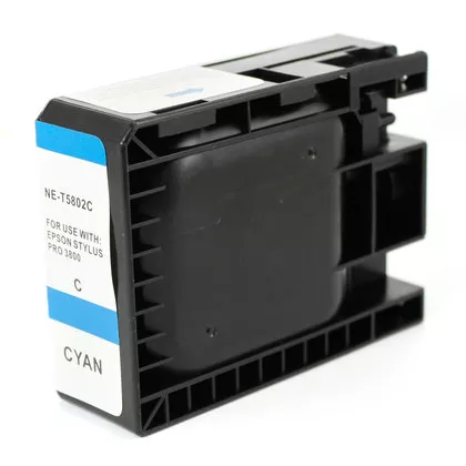 Compatible Tinta Pigmentada EPSON T5802 Cyan C13T580200