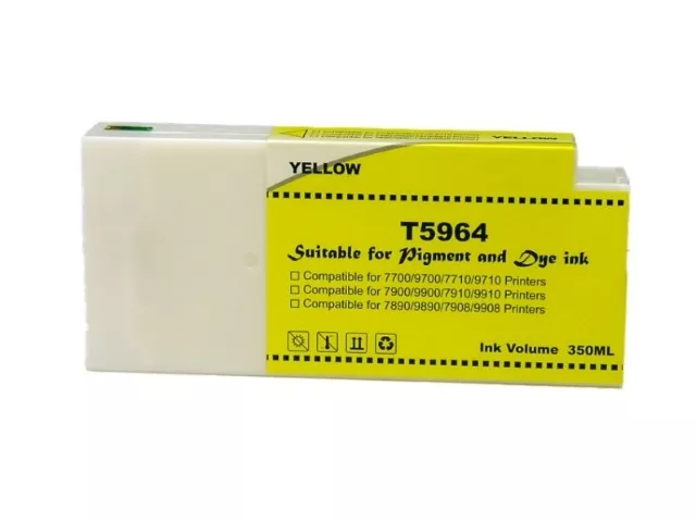 Compatible Tinta Epson T5964 amarillo | Cartucho de tinta Pigmentada C13T596400