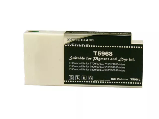 Compatible Tinta Epson T5968 negro mate | Cartucho de tinta Pigmentada C13T596800