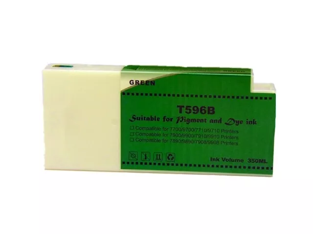 Compatible Tinta Epson T596B verde | Cartucho de tinta Pigmentada C13T596B00