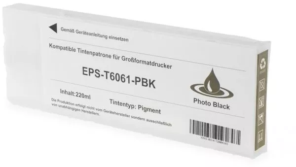 Compatible con Epson T6061  Negro Photo |  Cartucho de tinta gen&eacute;rico EPSON STYLUS PRO 4800 / 4880