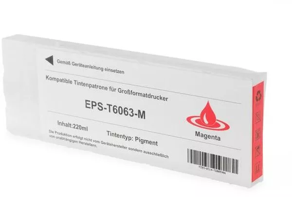 Compatible con Epson T6063  Magenta | Cartucho de tinta gen&eacute;rico EPSON STYLUS PRO 4800 / 4880