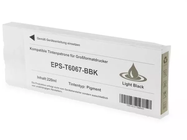 Compatible con Epson T6067  Negro Claro | Cartucho de tinta gen&eacute;rico EPSON STYLUS PRO 4800 / 4880