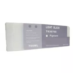 Compatible Tinta Epson T6367 / C13T636700 / T636 Negro Light cartucho de tinta pigmentada