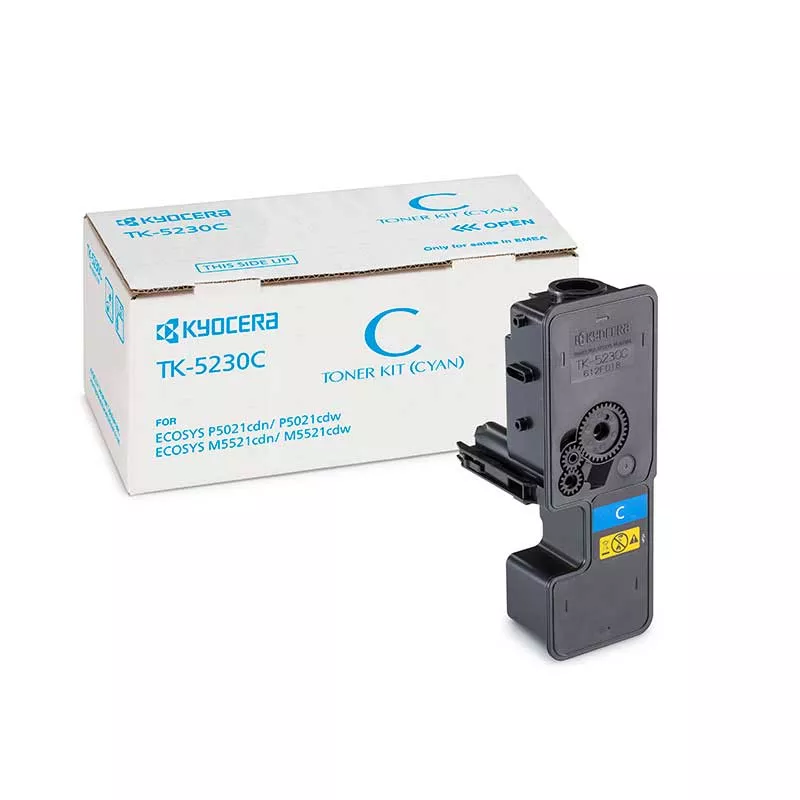 Kyocera TK5230 Cyan Cartucho de Toner Original - 1T02R9CNL0 / TK5230C