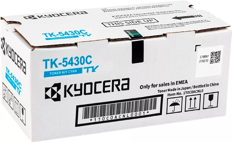 Kyocera TK5430 Cyan Cartucho de Toner Original - 1T0C0ACNL1 / TK-5430C