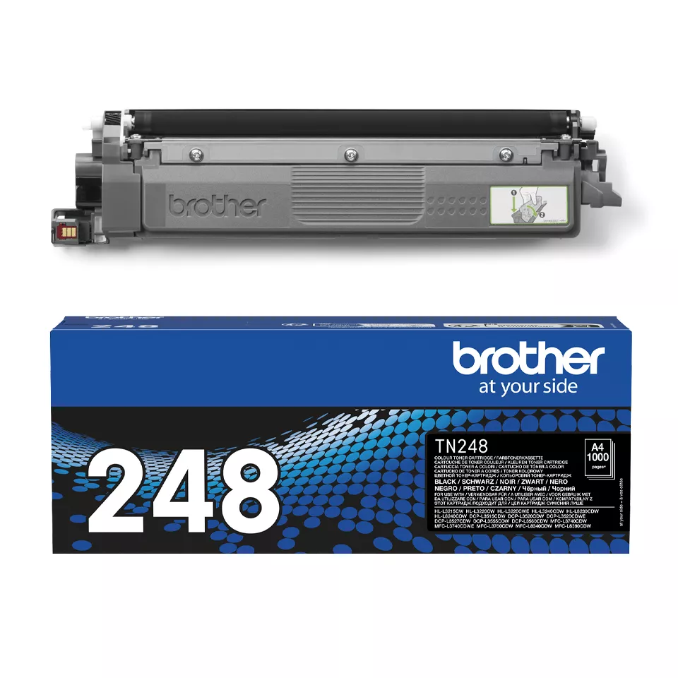 Original Brother TN248 Negro Cartucho de Toner TN248BK