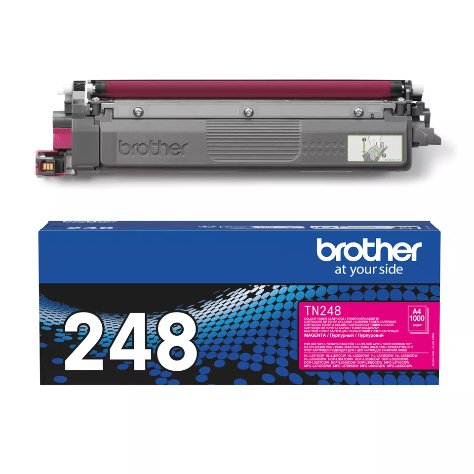 Original Brother TN248 Magenta Cartucho de Toner TN248M
