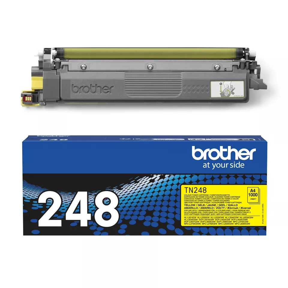 Original Brother TN248 Amarillo Cartucho de Toner TN248Y