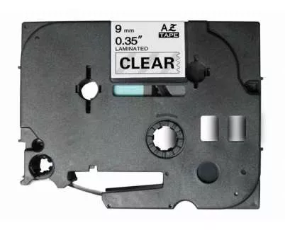CINTA ROTULADORA COMPATIBLE BROTHER TZE-121 NEGRO / TRANSPARENTE  TZ-121