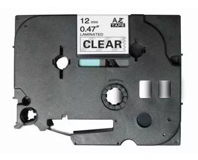 CINTA ROTULADORA COMPATIBLE BROTHER TZE-131 NEGRO / TRANSPARENTE  TZ-131