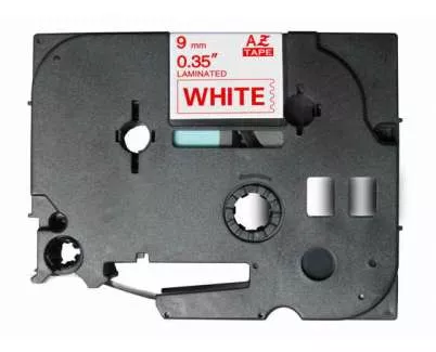 Compatible Cinta Rotuladora BROTHER TZE-222 ROJO / BLANCO TZ-222