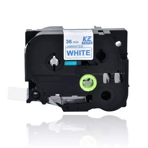CINTA ROTULADORA COMPATIBLE BROTHER TZE-263 AZUL / BLANCO  TZ-261