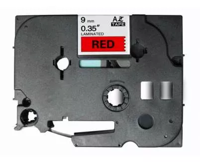 CINTA ROTULADORA COMPATIBLE BROTHER TZE-421 NEGRO / ROJO  TZ-421