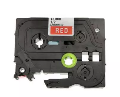 CINTA ROTULADORA COMPATIBLE BROTHER TZE-435 BLANCO / ROJO  TZ-435
