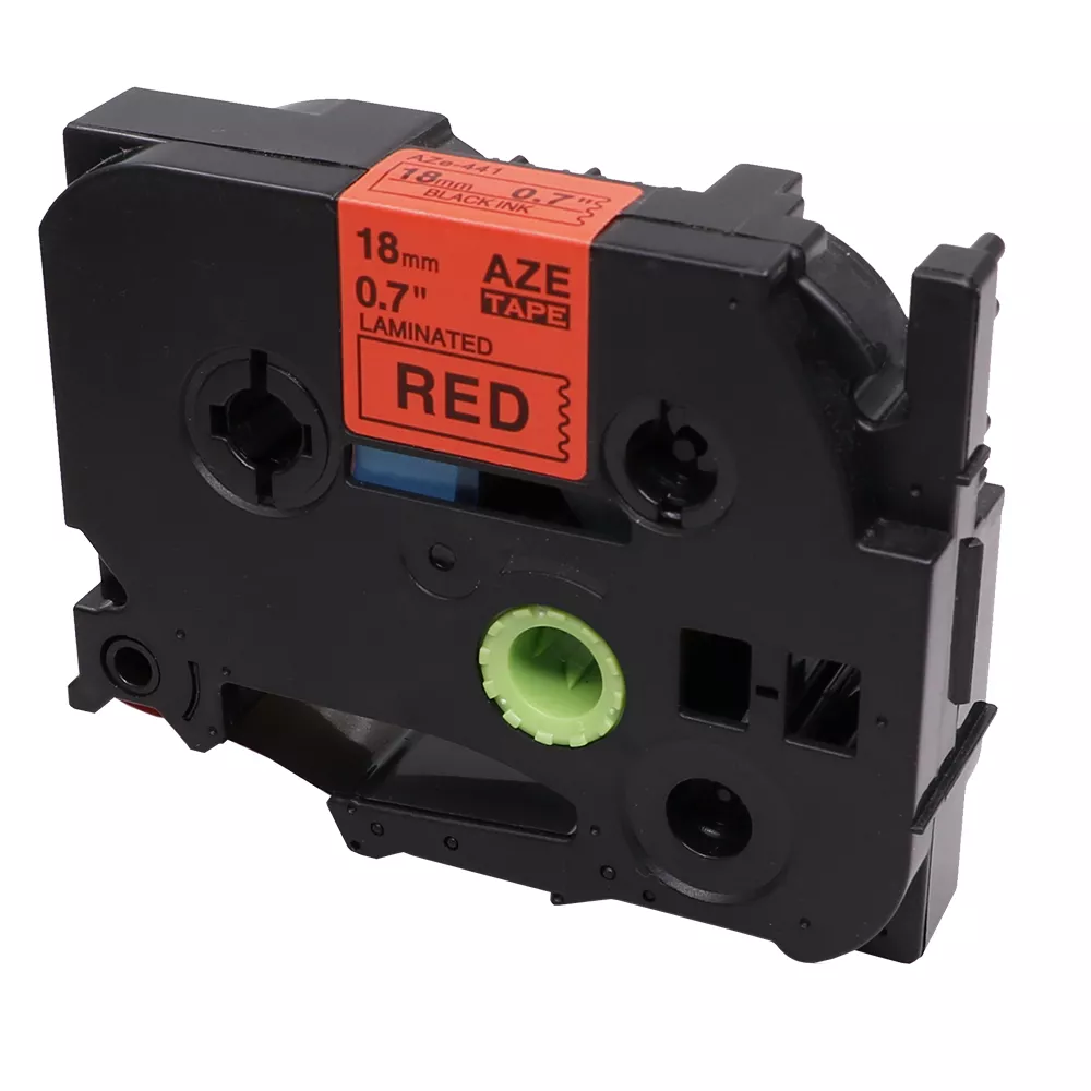 CINTA ROTULADORA COMPATIBLE BROTHER TZE-441 NEGRO / ROJO  TZ-435